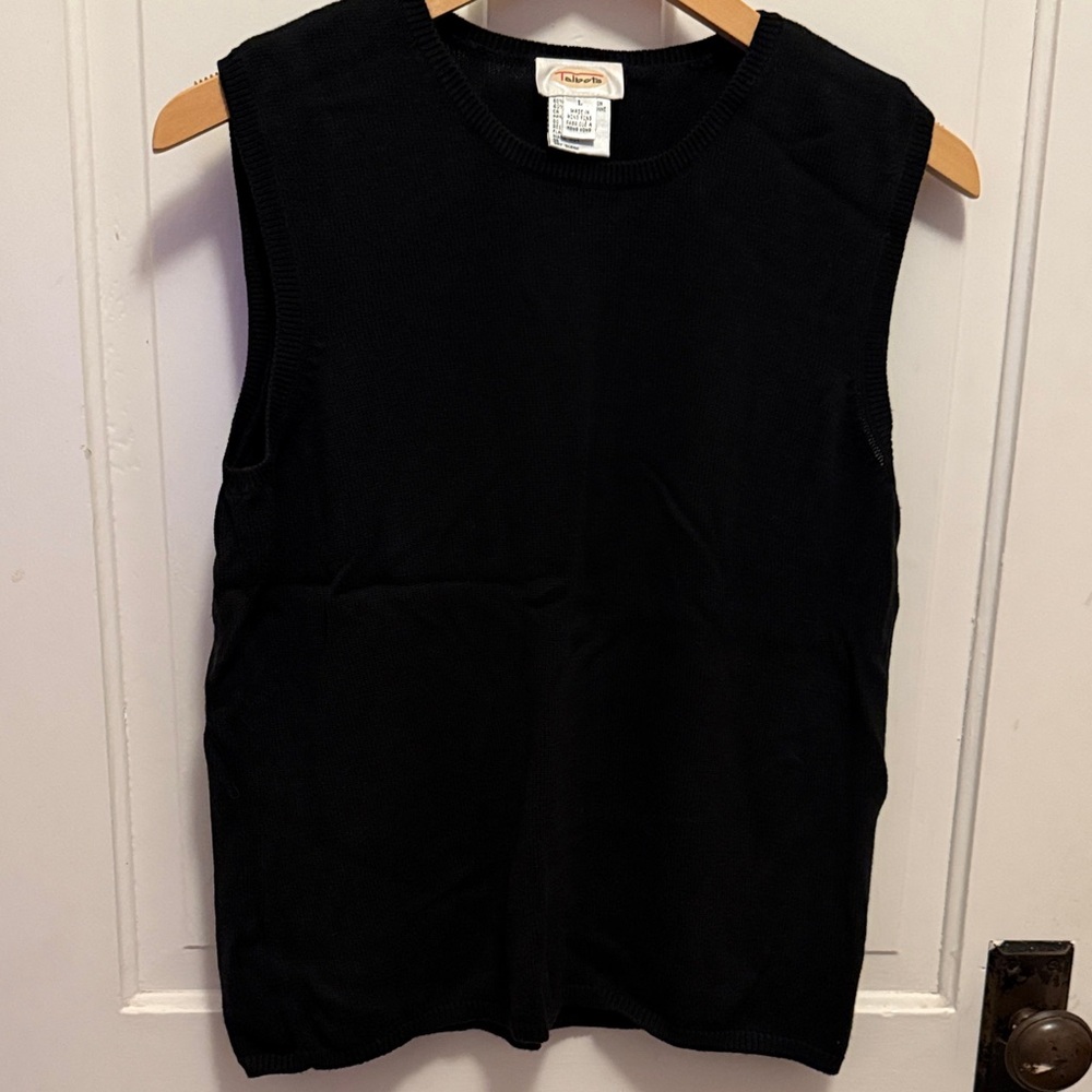 3/$30 Talbots Black Sleeveless Tank Top